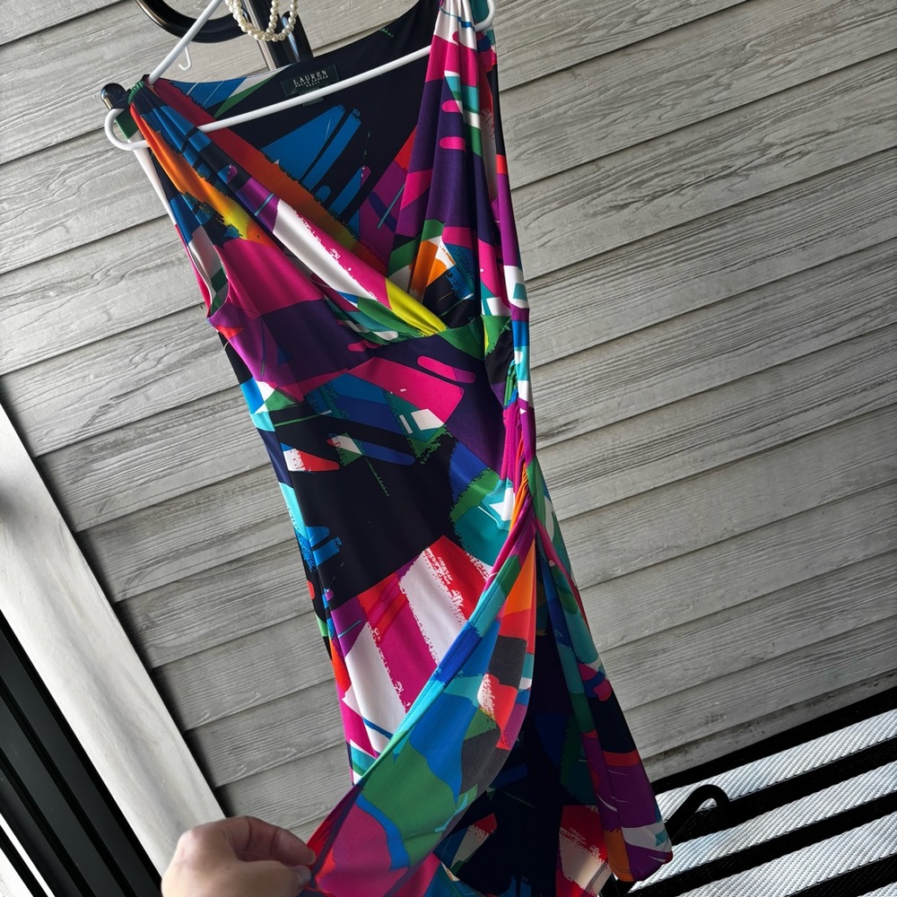 Lauren Ralph Lauren Colorful Abstract Dress